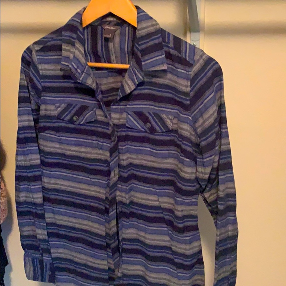 Never worn Eddie Bauer button up top